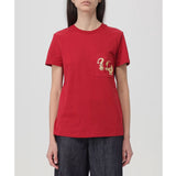 Logo Plaque Pocket Red T-Shirt