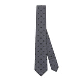 Bee Monogram Grey Tie