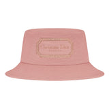 Couture Logo Embroidered Pink Bucket Cap