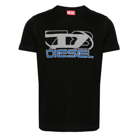 Logo Print Black T-Shirt