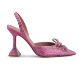 Crystal Rosie 95 Pink Slingback Pumps