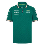 Logo Print Green Polo-Shirt