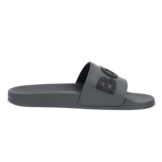 Logo Embossed Grey Slides