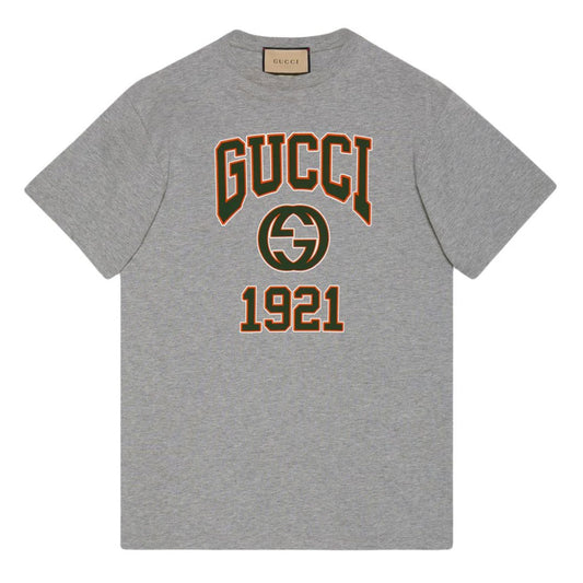 Logo Print Grey T-Shirt