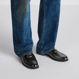 Granville CD Buckle Black Loafers