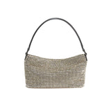 Diamante Small Champagne Hobo Bag
