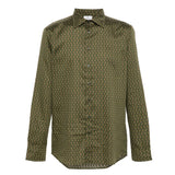 Paisley Print Green Shirt
