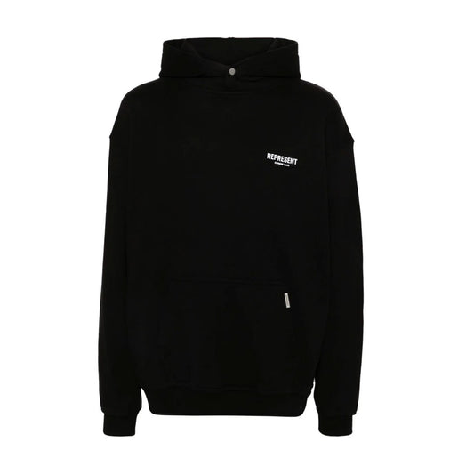 Logo Print Black Hoodie