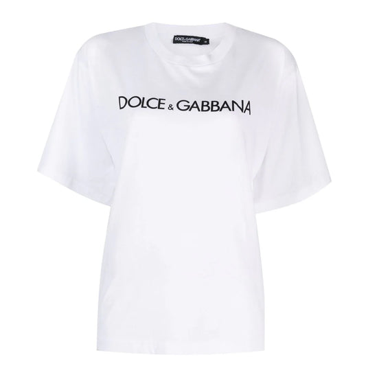 Logo Print White T-Shirt