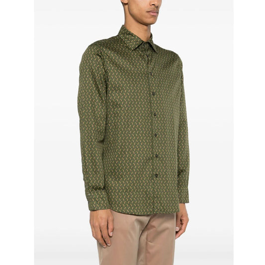 Paisley Print Green Shirt