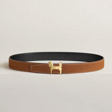 Panache Buckle Orange/Black Reversible Belt