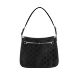 Horsebit Slim Small Black Shoulder Bag