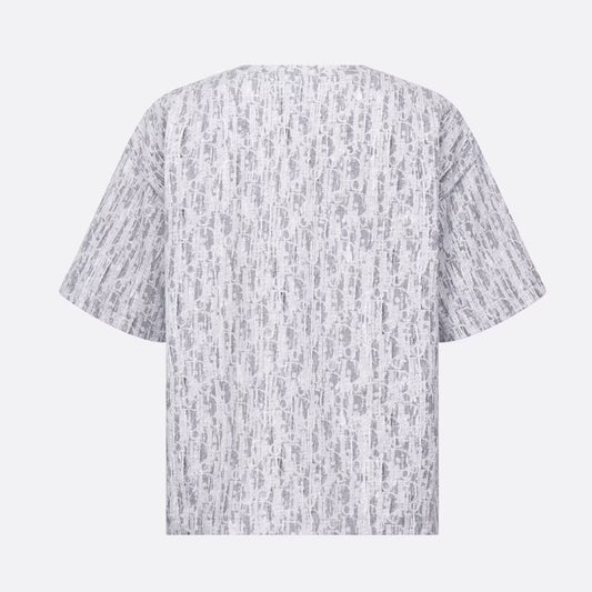 Oblique Camouflage Effect Grey T-Shirt