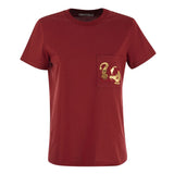 Logo Plaque Pocket Red T-Shirt