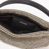 Diamante Small Champagne Hobo Bag
