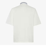 FF Striped Collar White Polo-Shirt