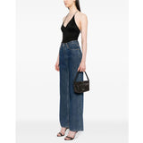 Diamante Small Black Hobo Bag