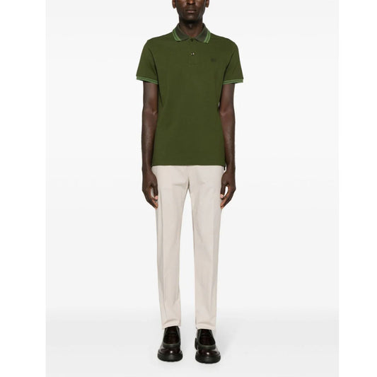 Logo Embroidered Green Polo-Shirt