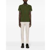 Logo Embroidered Green Polo-Shirt