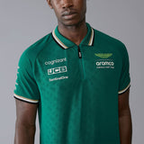 Logo Print Green Polo-Shirt