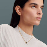 Mini Pop H Noir Necklace