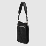 Horsebit Slim Small Black Shoulder Bag