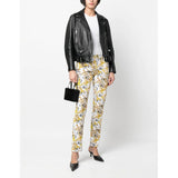 SS23 White Baroque Print Jeans