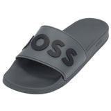 Logo Embossed Grey Slides