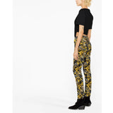SS23 Black Baroque Print Jeans
