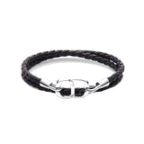 CD Logo Plaque Braided Bracelet