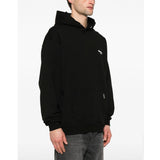 Logo Print Black Hoodie