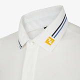 FF Striped Collar White Polo-Shirt