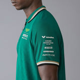 Logo Print Green Polo-Shirt