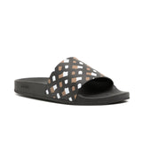 Reese Logo Print Black Slides