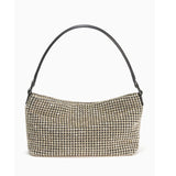 Diamante Small Champagne Hobo Bag