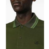 Logo Embroidered Green Polo-Shirt