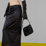 Horsebit Slim Small Black Shoulder Bag