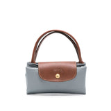 Le Pliage Steel Grey Small Shoulder Bag