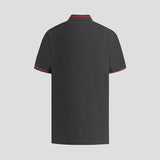 Logo Patch Charcoal Melange Polo-Shirt