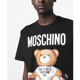 Teddy Print Black T-Shirt