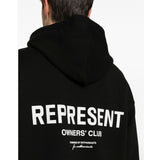 Logo Print Black Hoodie