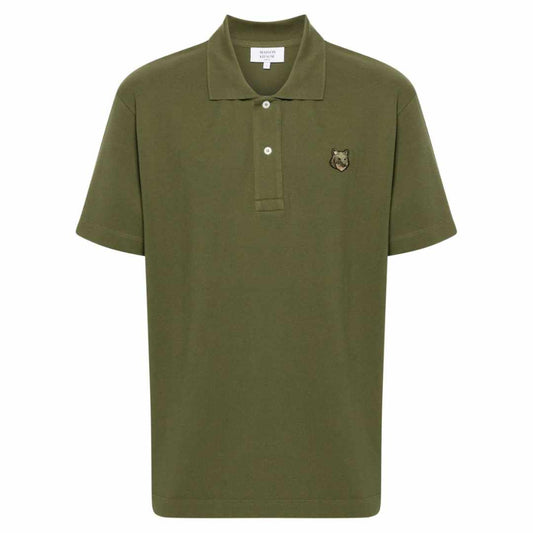 Bold Fox Head Military Green Polo-Shirt