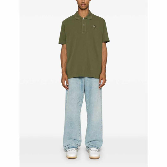 Bold Fox Head Military Green Polo-Shirt