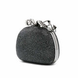 Rhinestone Black Clutch Bag
