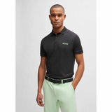 Pop-Up Logo Black Polo-Shirt