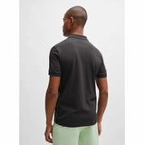Pop-Up Logo Black Polo-Shirt
