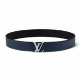 Damier 40mm Blue Reversible Belt