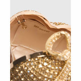 Heart-Shape Gold Micro Bag