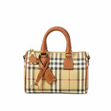 Checked Pattern Bowling Bag