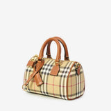 Checked Pattern Bowling Bag
